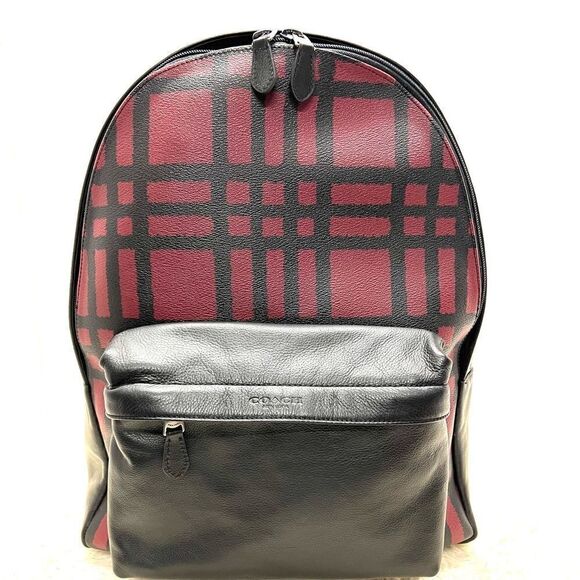 ??NWT! Coach Charles Men\'s Backpack/School Backpack Black Large Msrp:$550 main image 8